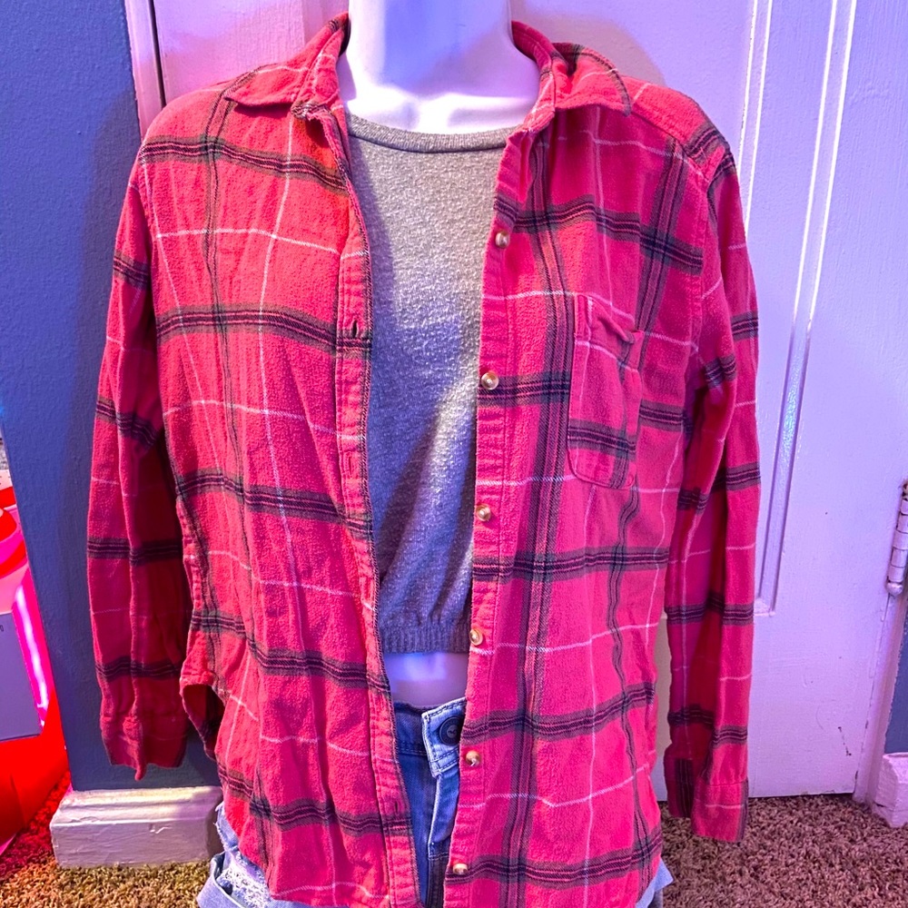 Hollister button up flannel